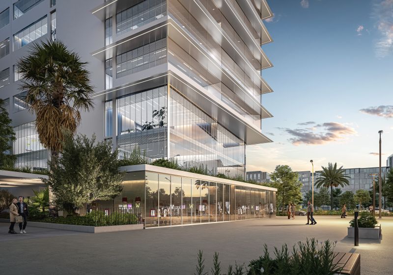 Architectural rendering of Bymaro Palm Side residential building